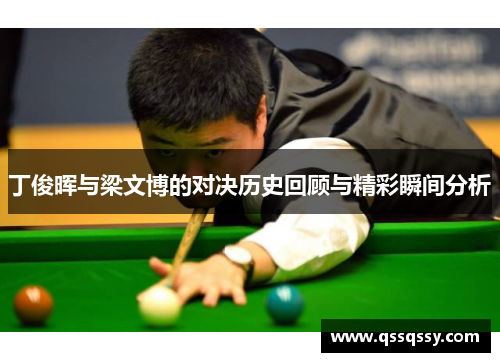 丁俊晖与梁文博的对决历史回顾与精彩瞬间分析